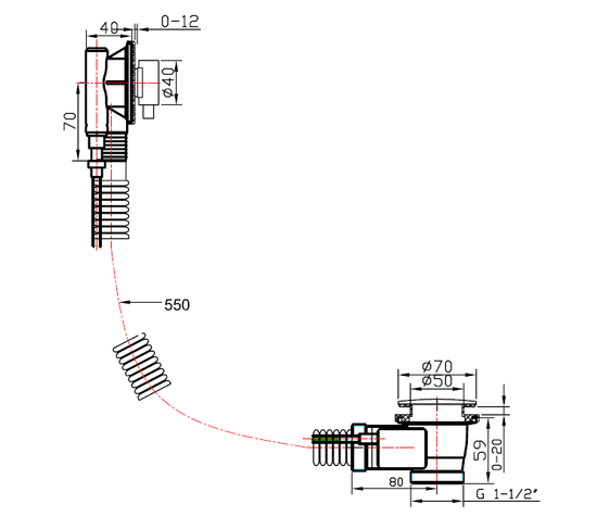 bathtub-drainer-nib100-drawing