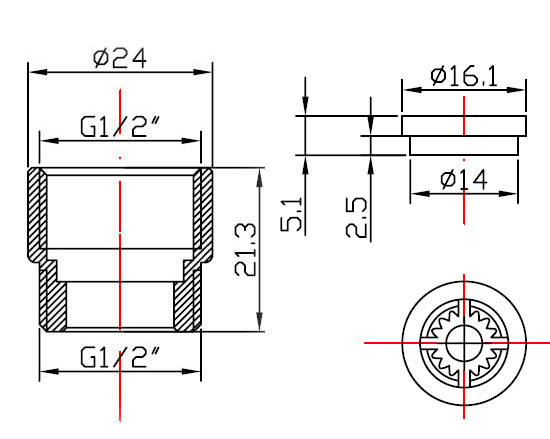 Global Nino Shower Regulator Drawing