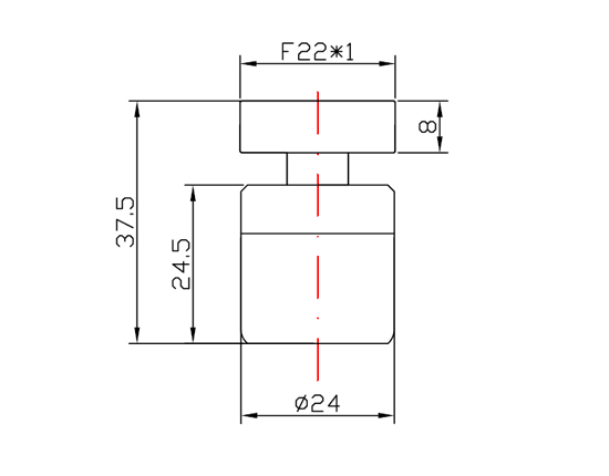 360 degree swivelling faucet aerator drawing