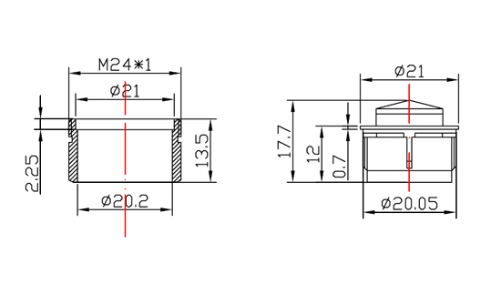 Global Nino Faucet Aerator Drawing