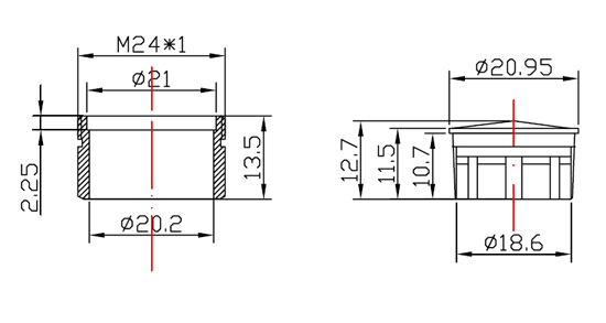 Global Nino Faucet Aerator Drawing