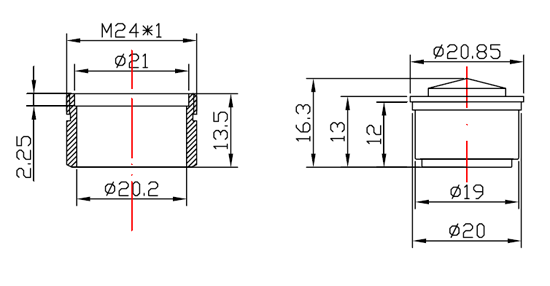 Global Nino Faucet Aerator Drawing