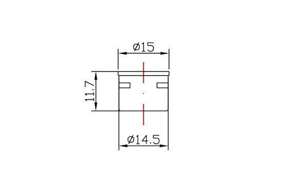 Stainless steel faucet aerator drawing